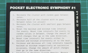 Pocket Electronic Symphony booklet, back cover